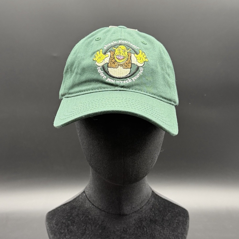 DreamWorks Shrek Yourself Before You Wreck Yourself Green Hat Baseball Cap OSFM